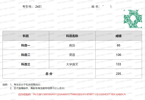 山东成人高考成绩展示