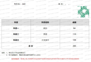 山东成人高考成绩展示