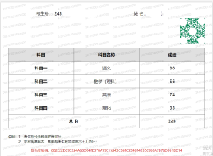 山东成人高考成绩展示